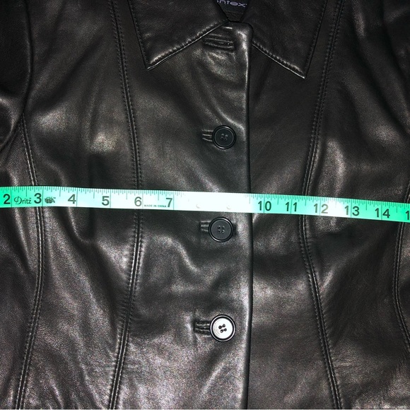 CONTEXT Black Leather Jacket - Picture 6 of 9